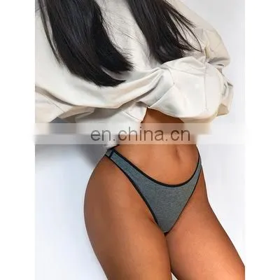 Custom Women Low Waist Sports Briefs Cotton Half-pack Hip Breathable Underwear photo-3