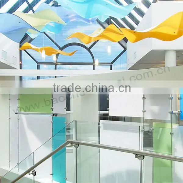 Decorative Door Sliding Acrylic Grass Translucent Partition Panel photo-6