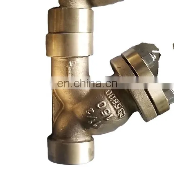 Y Type Strainer Manual Operation Mesh Copper B62 C95800 Body Materials BW End