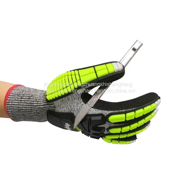 Sharp Tool Handing Anti Hppe Knitted Impact Glove photo-2