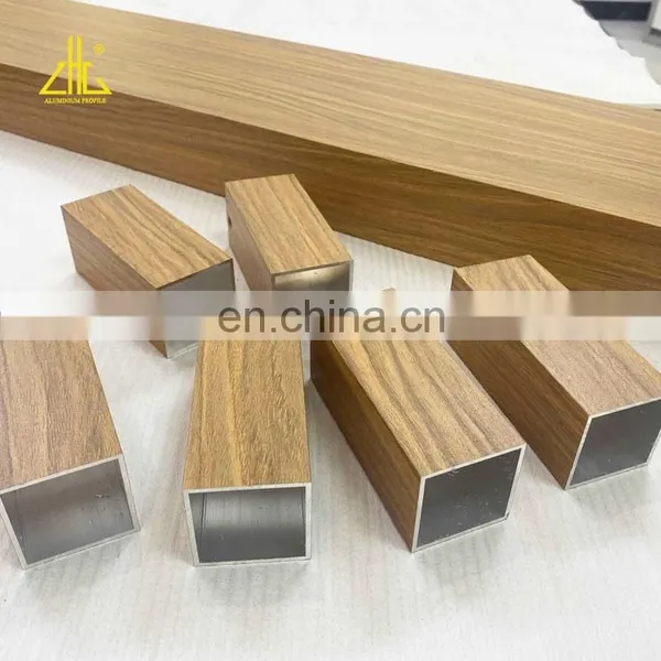 Wood Grain Powder Coating Aluminium Profile Accessories ,new Design Wood Grain Aluminium Sliding Window ,wood Colour Aluminium photo-5