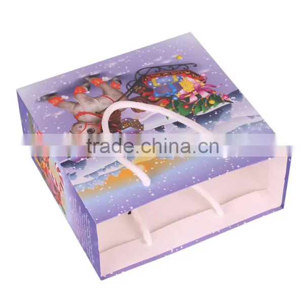 Custom Printed Low Cost Christmas Paper Bag Printing Service Quality Choice photo-3