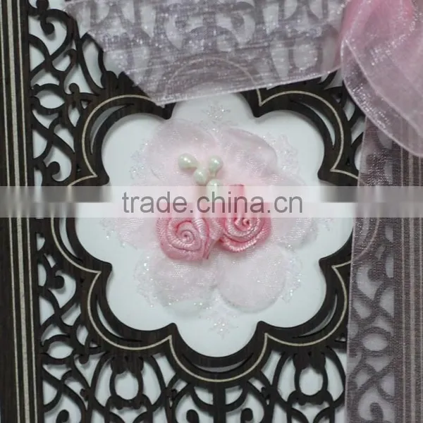 Wholesale Wood Laser Cut Lovely Handmade Wedding Card Designs photo-4