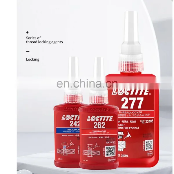 Threadlocker Glue New Loctiter 262 242 243 222 263 271 272 277 290 Screw Adhesive Anaerobic Glue Anti-loose Seal Thread Lock 50m photo-2