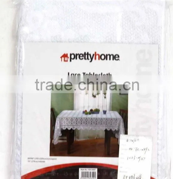 White Solid Elegant Lace Tablecloth for Wedding Quality Choice photo-2