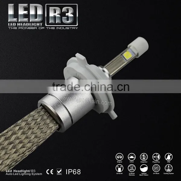 Led Headlight Tiansheng Fanless 6000k h1 Led Headlight h4 Car Led Headlight Without Fan photo-3