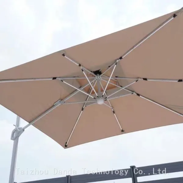 Aluminum 3*3m Double Roof Umbrella With Side Stand Outdoor Sunshade and Waterproof photo-3