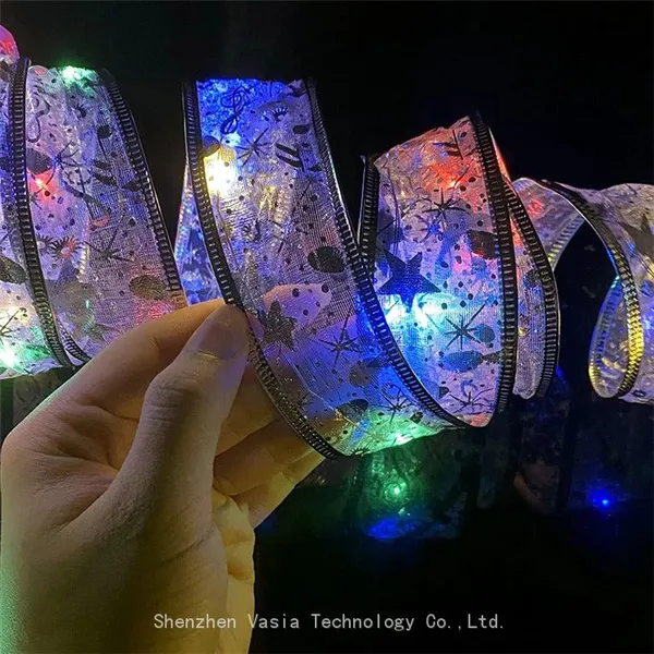 Ribbon LED String Lights - Copper Wire Battery Operated for Christmas Tree Wedding Bulk Wholesale Decorations photo-4