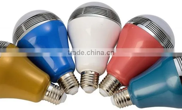 Dimmable Colorful LED Lighting Light With Smart Bluetooth Speaker photo-5
