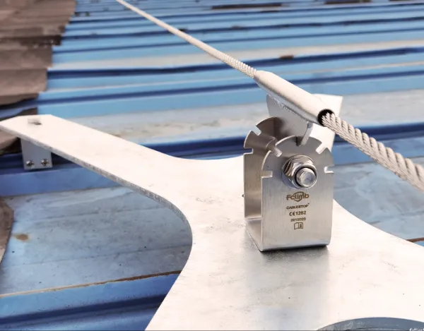 EN795 Anchorage Type Horizontal Flexiable Lifeline System Used for Metal Roof Safety