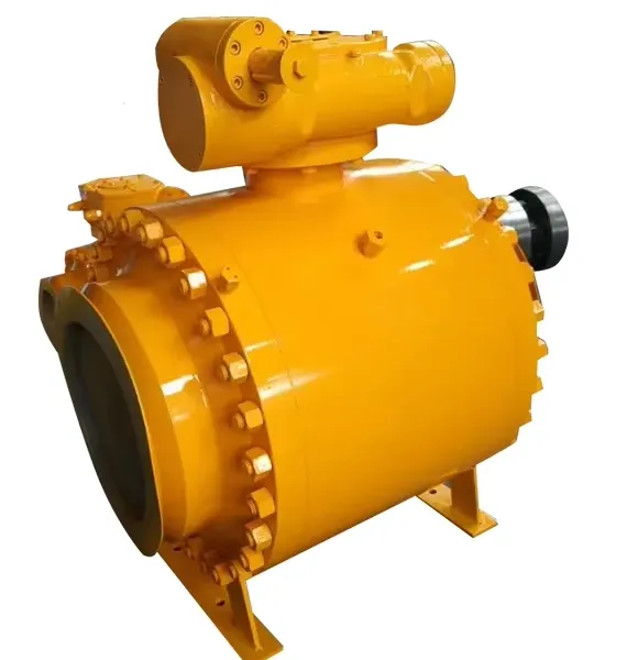 Large Caliber Electric Forged Steel Ball Valve With Hard Seal High Temperature and High Pressure Resistance A105 Material photo-3