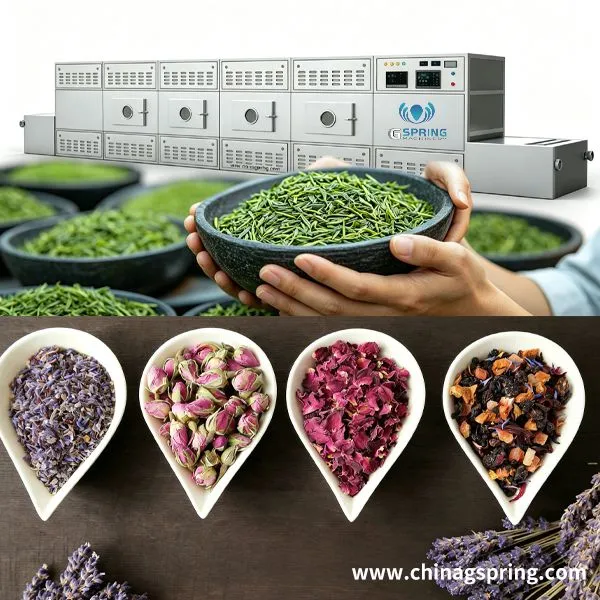 CE Certified Large Capacity Industrial Microwave Dryer Machine for Tea Processing photo-1
