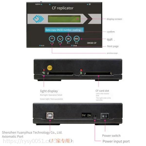 mu Taiwan Original Factory Genuine Industrial Control Maintenance Professional cf Card Copier, Supports Reading cf Card Sn/id Serial Number, Copy Machine in Stock, Free Shipping by sf Express photo-2