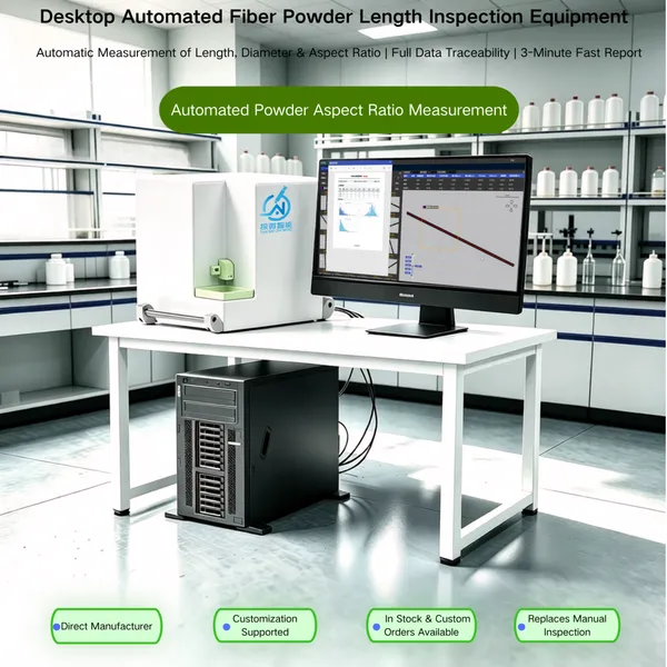Desktop Standard Diameter Glass Fiber Powder Particle Length Automated Inspection Equipment