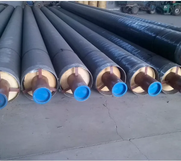 DN50‑DN1400 PU Pre‑insulated Steel Pipe HDPE Jacket Underground District Heating Thermal Insulation Pipe photo-2
