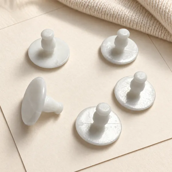 Anti-Corrosion Plastic Snap Button Set 9.4mm Two-Piece, 60°C Tumble-Dry Safe