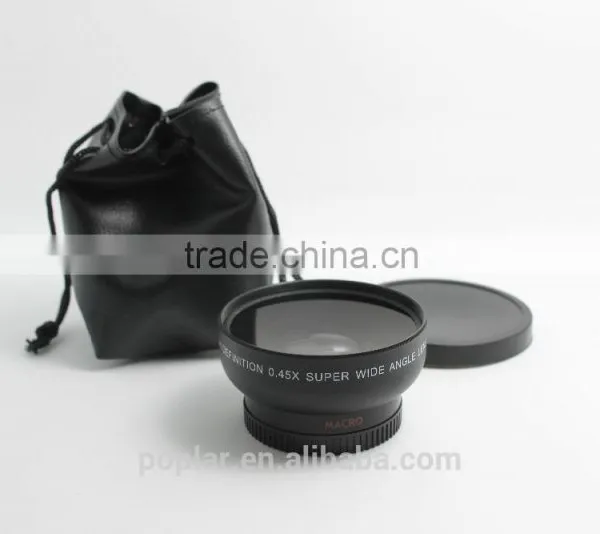 Universal 46mm 0.45X Wide Angle Macro Conversion Extra Lens Attachment for Camera DSLR Lens photo-2