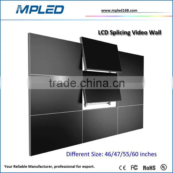 Indoor 46 47 55 60 inch advertising big lcd screen lcd video wall