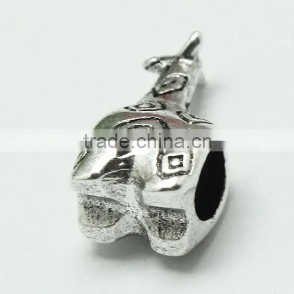 Lead Free Nickle Free Zinc Alloy Pdora Deerlet Shape Jewelry Hole Beads for Bracelets and Necklaces photo-5
