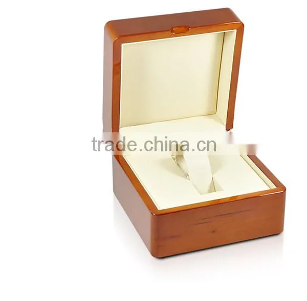 Lacquer Wooden Jewelry Single Watch Handmade Box Cheap Price W1242 photo-2