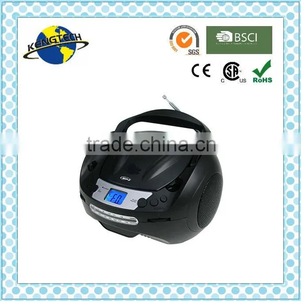 Hot Sale Stylish Sliver and Blue Avant-grade Portable CD Boombox photo-5