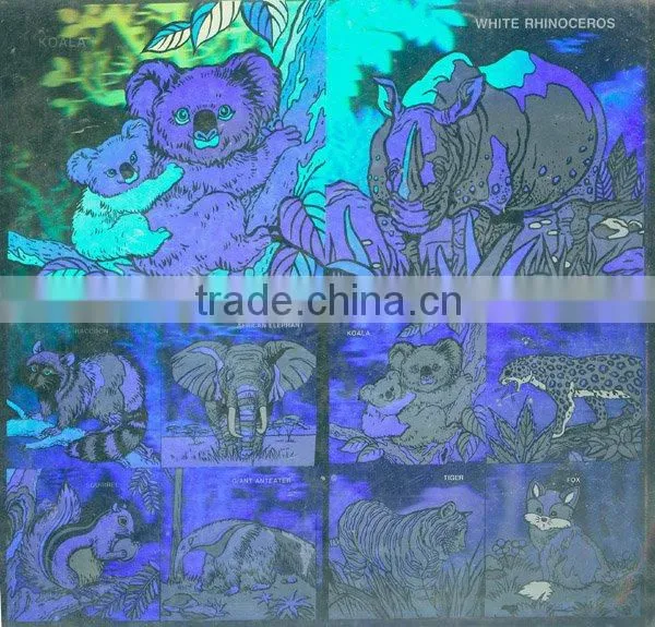 China Hot Selling Good Quality Silver Color Hologram Stickers