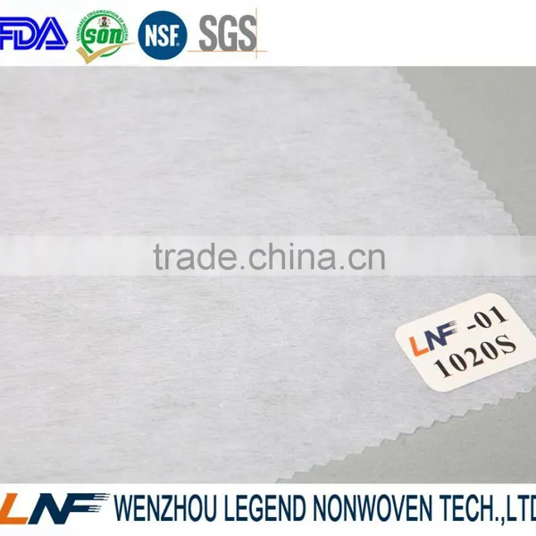 China Supplier Soft Tear Resistant Non Fusible Nonwoven Fabric Interlining 1020S photo-2
