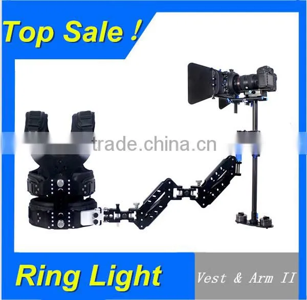 Ringlight Camera Steadycam Stabilizer Double Arm Steadycam HD Ready Carbon Fiber
