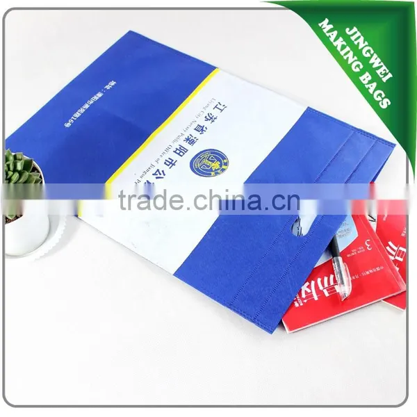 Best Selling High Quality Cheap Ultrasonic Non Woven Bag With Punched Handle photo-4