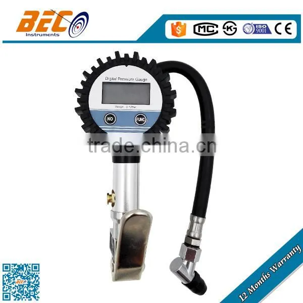 BECO Digital Tire Inflator Gun With Gauge Dual Chuck Nozzle