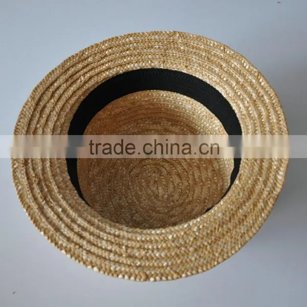 Best Selling Lace Band 100% Paper Straw Trilby Hat photo-3
