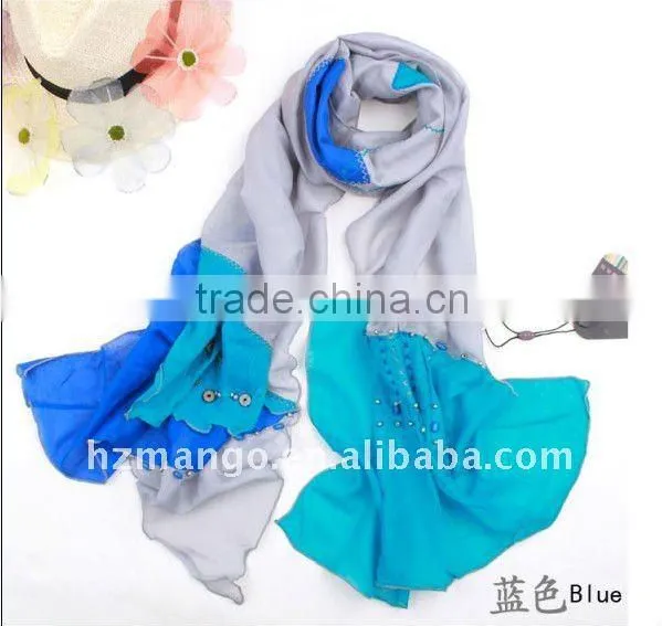 2016 Latest Silk /cotton Fashion Scarf
