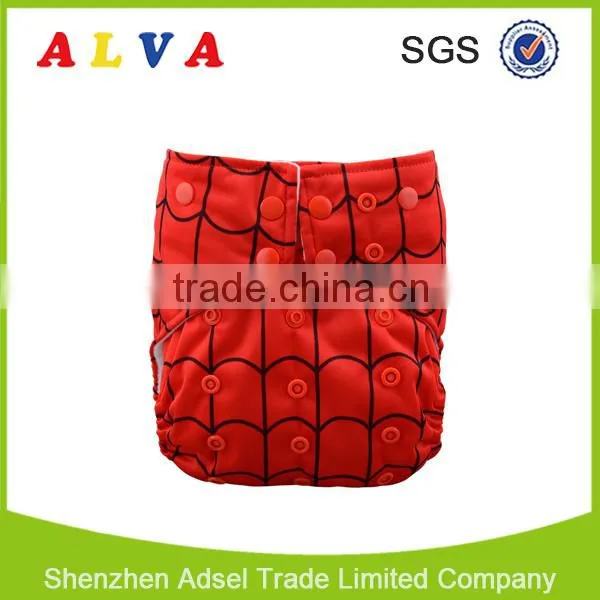 Alva 2016 New Design Double Colorful Snaps Baby Cloth Diaper Wholesale Baby Nappy photo-5