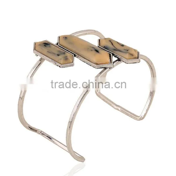 Custom Jewelry Factory OEM Bangle Bracelets With Stones photo-4