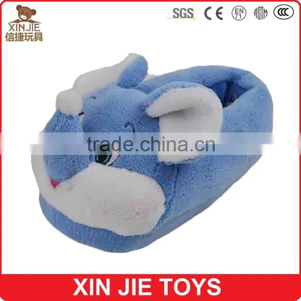 Customize Plush Animal Slipper Good Quality Elephant Plush Slipper Wholesale Kids Winter Slipper photo-2