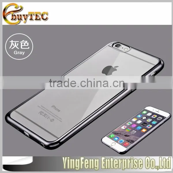 Wholesale Hot Selling Mobile Phone Cover for Iphone 6,electroplated Transparent TPU Mobile Phone Cover For Iphone 6 photo-6