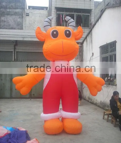 Inflatable Cow Mascot Costume
