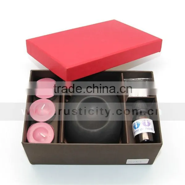 Household Ceramic Aroma oi Burner With Scented Candles photo-2