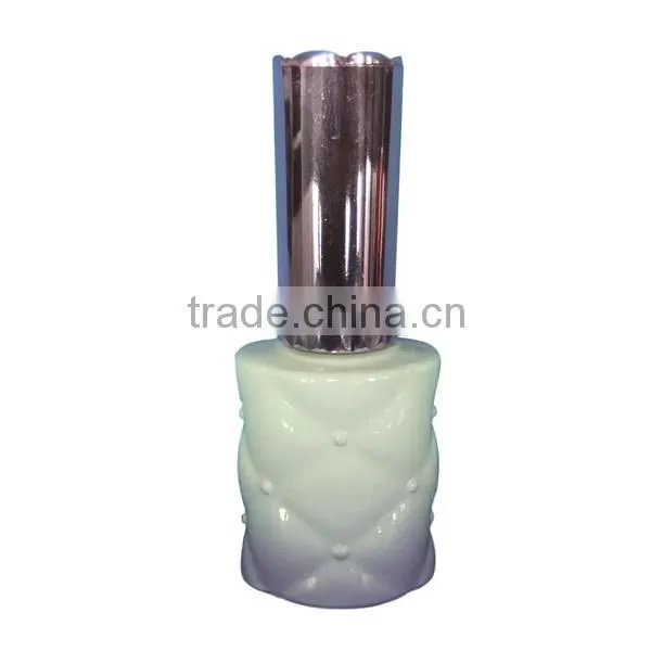 Lovely Hot Sale Nail Polish Bottle Designed With Shiny Purple Cap, UV Soak off Nail Polish Gel Lacquer Bottle