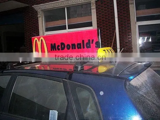 Hot Sale Taxi Billboard Advertising Light Box