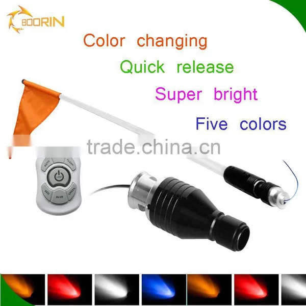 12v Waterproof Fiber Optic Led Lighted Flag Offroad,car 4ft 5ft 6ft Led Safety Light Antenna Waterproof Led Flag Pole Light photo-2
