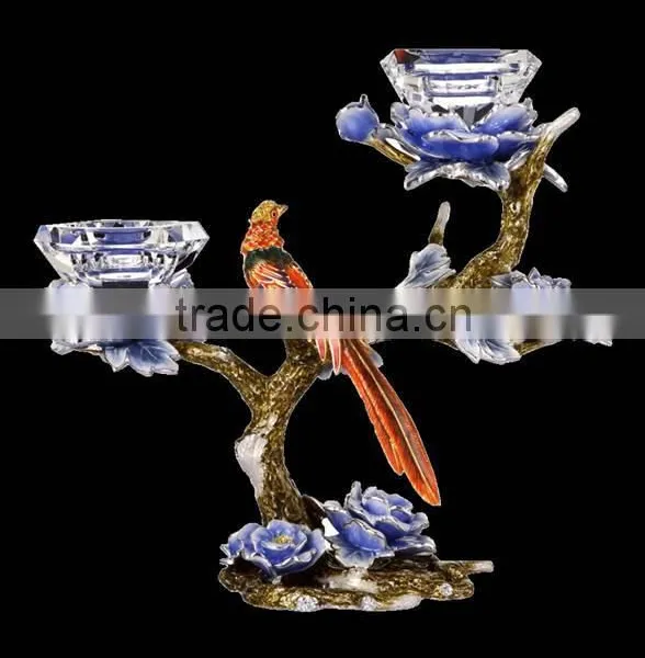 2014 New Design, Crystal/Glass Candle Holder With Enamel for Newly Weds photo-3
