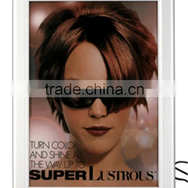 LED slim light box aluminum snap frame light box click frame