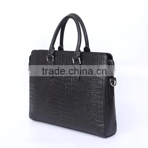 Wholesale Price Briefcase Men's Luxury Briefcase Crocodile Leather Briefcase photo-3