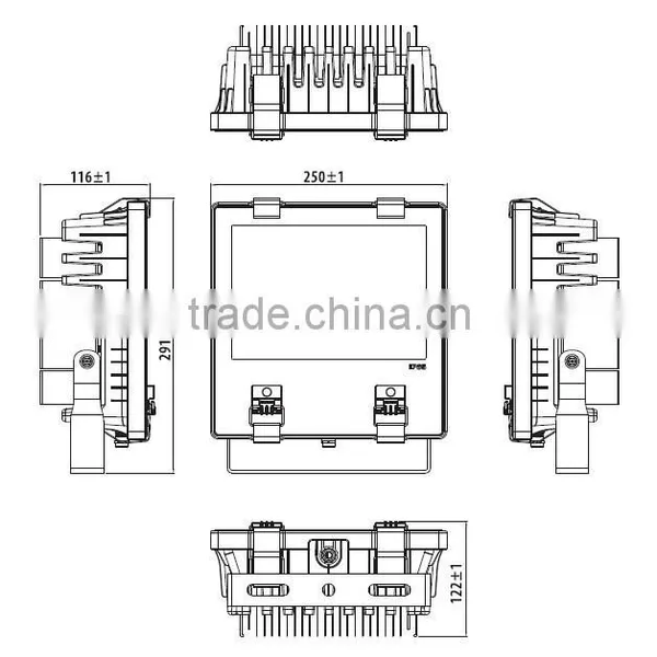GS SAA CB CE Approved IP65 70W LED Floodlight With Bridgelux LED, CRI>80, LM-80 Passed photo-6