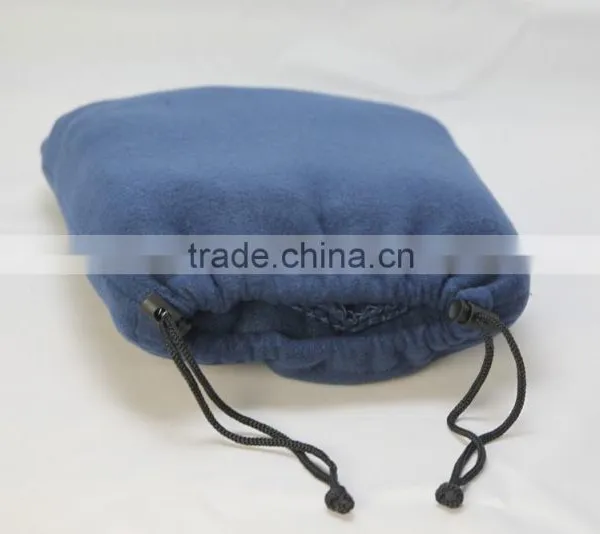 2015 Super Soft Outdoor Polar Fleece Solid Color Printed Travel Blanket With Pocket photo-3