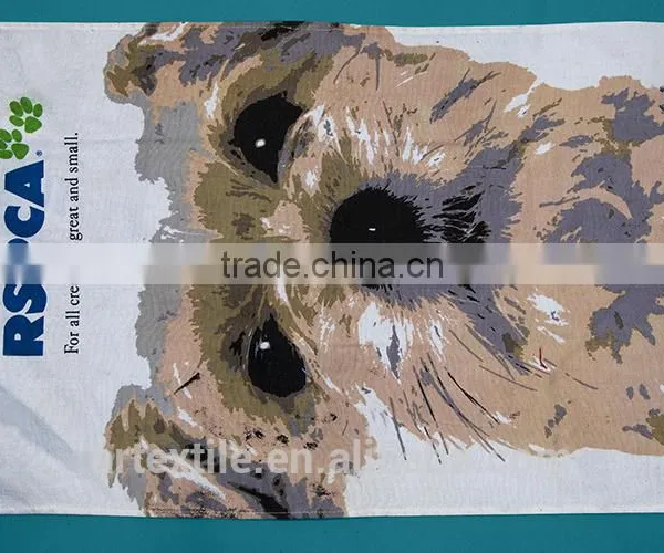 Sublimation Animal Printing Microfibre Tea Towels photo-3