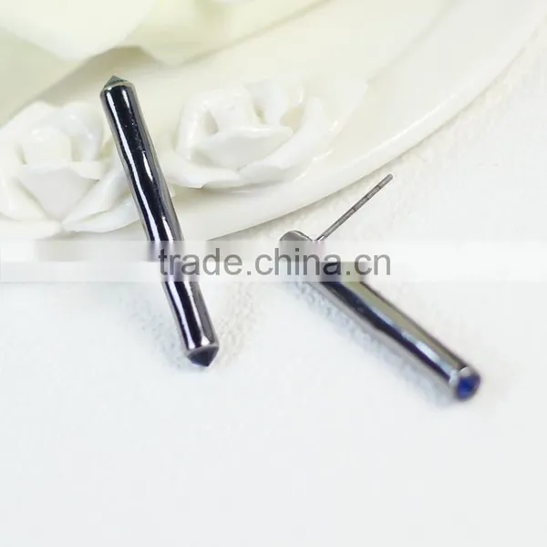 Kingman Black Long Doctor Who Big Fashion Earrings photo-2