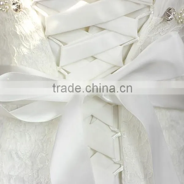 Elegant Graceful Crystal Beaded Bridal Sash Belt for Wedding Dress photo-6