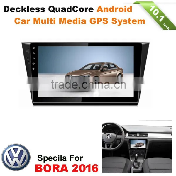 Android Vehicle auto PC GPS for VOLKSWAGEN BORA 2016 with radio 10.1inch touch screen wifi mirror link 16gb inand 1g ddr